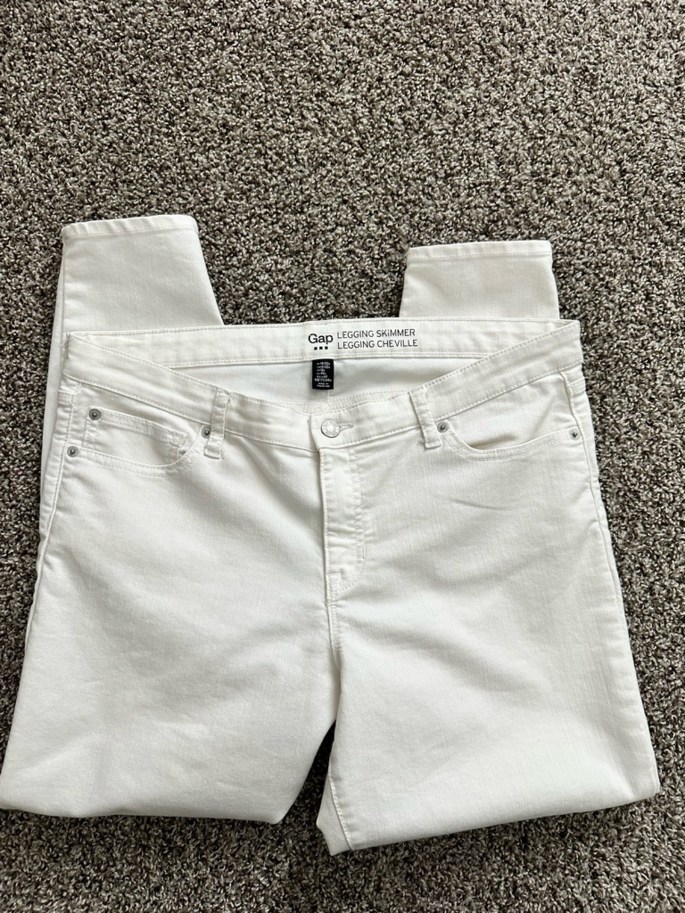 GAP White Skimmer Skinny Jeans - Women's Slim Fit